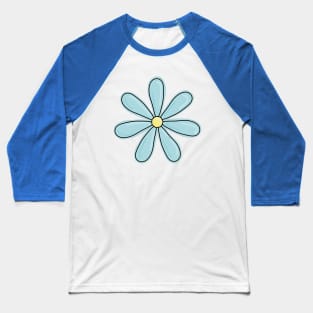 Light blue daisy flower Baseball T-Shirt